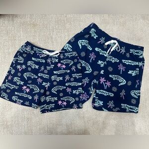 Chubbies Blue Neon Swim Shorts Matching dad son swim trunks